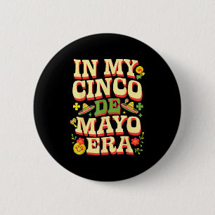 In cinco de mayo war Maracas Sombrero mexikanisch Button