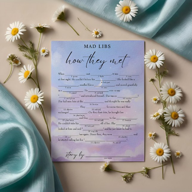 In Cloud 9 wie sie Bridal Libs Game treffen Einladung (Von Creator hochgeladen)