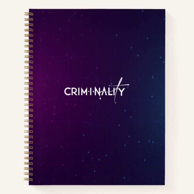 In Crime Spiral Notebook Notizbuch (Vorderseite)