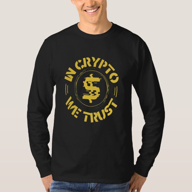 In Crypto vertrauen wir Hodl Bitcoin Trader Crypto T-Shirt (Vorderseite)