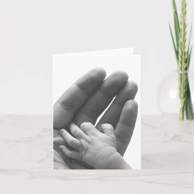 In Daddys Hands Notecard Karte (Vorderseite)