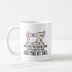 In das Nähzimmer verlieren meine Gedanken finden  Kaffeetasse