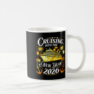 In das neue Jahr 2026 cruisen Frohes Neues Jahr Fa Kaffeetasse