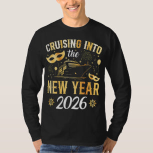 In das neue Jahr 2026 cruisen Männer LS T-Shirt