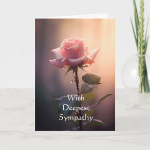 In Deepest Beileid Garden Blume Rose Karte