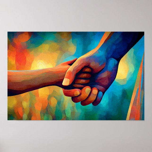 In deiner Hand gehalten Poster (Vorne)