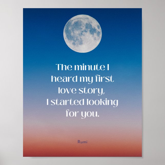 In dem Moment, in dem ich meine erste Liebe Poster (Vorne)