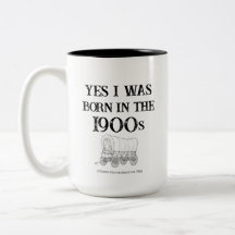 In den 1900er Jahren geborene Tasse, lustiges Gag-
