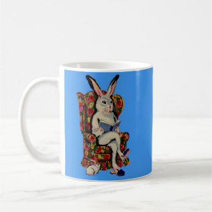 In den 1950er Jahren sitzend, große Sonnenstrahlen Kaffeetasse