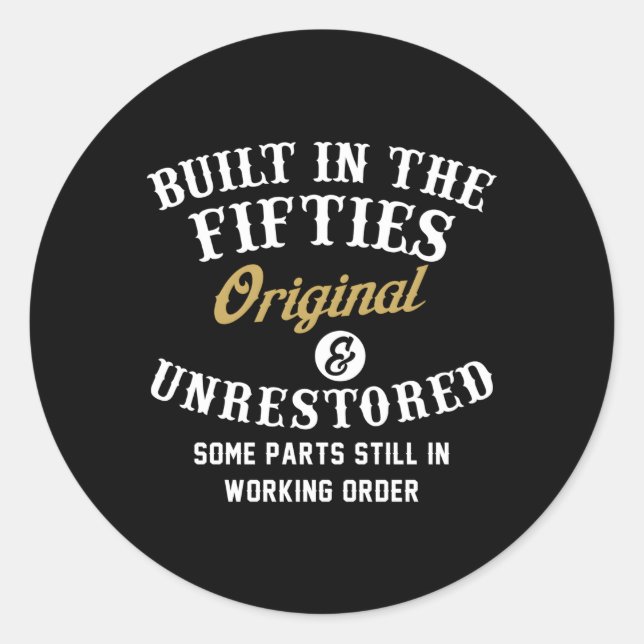 In den 50er Jahren erbaut, unrestauriert, einige P Runder Aufkleber (Vorderseite)