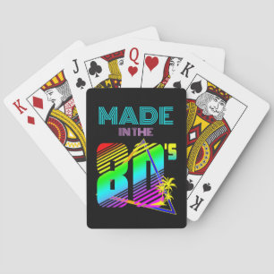 IN DEN 80ER JAHREN FARBENFROHE NATUR SPIELKARTEN