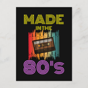 IN DEN 80ER JAHREN HERGESTELLTE VINTAGE-CASSETTENB POSTKARTE