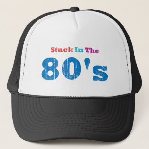 In den 80er Jahren stecken Truckerkappe