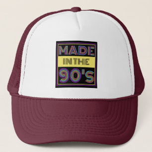 IN DEN 90ER JAHREN GESCHAFFENE TYPOGRAFISCHE FASHI TRUCKERKAPPE