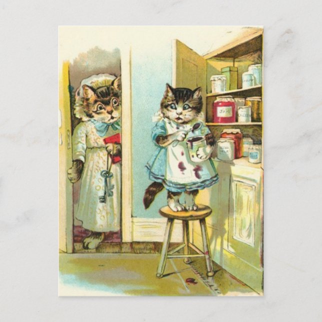 In den Akten gefangen Postkarte (Vorderseite)