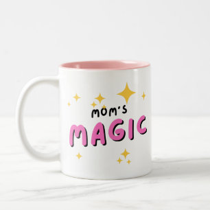 In den Armen der Mama schmelzen alle Probleme ab. Zweifarbige Tasse
