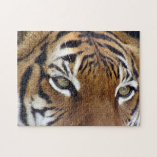 In den Augen eines Tigerpuzzles