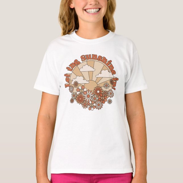 In den Blume Groovy Daisy Hippie den Sonnenschein  T-Shirt (Vorderseite)