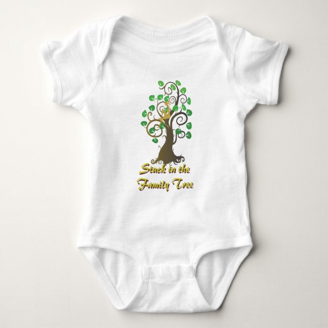 In den Familienbaum stecken Baby Strampler (Vorderseite)