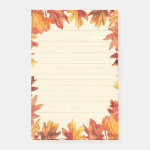 In den Fokus geraten: Herbstlemme Post-it Klebezettel