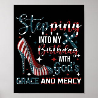 In den Geburtstag mit Gottes Gnade und Barmherzigk Poster
