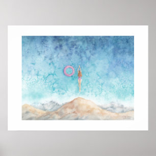 In den Moment des Fluges fallen  Poster