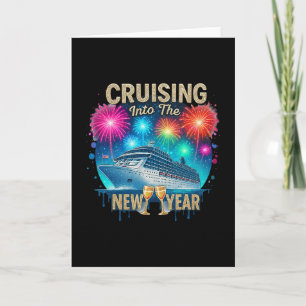 In den neuen Jahr 2026 cruisen - Sonnenuntergangs- Karte