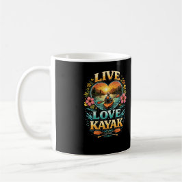 In den Sonnenuntergang paddeln Kaffeetasse