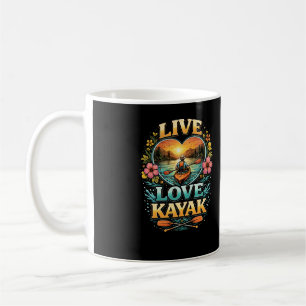 In den Sonnenuntergang paddeln Kaffeetasse