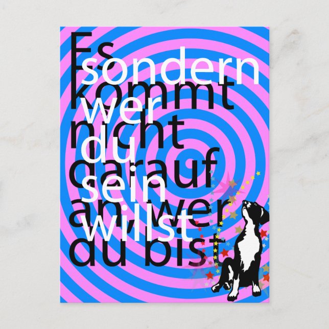 In den Sternen Postkarte (Vorderseite)