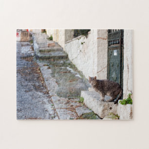 In den Straßen von Athen - Puzzlespiel