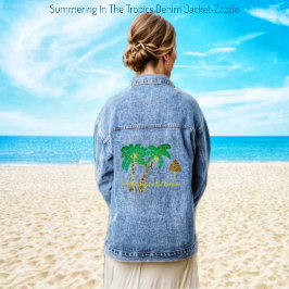 In den Tropen einladen Jeansjacke