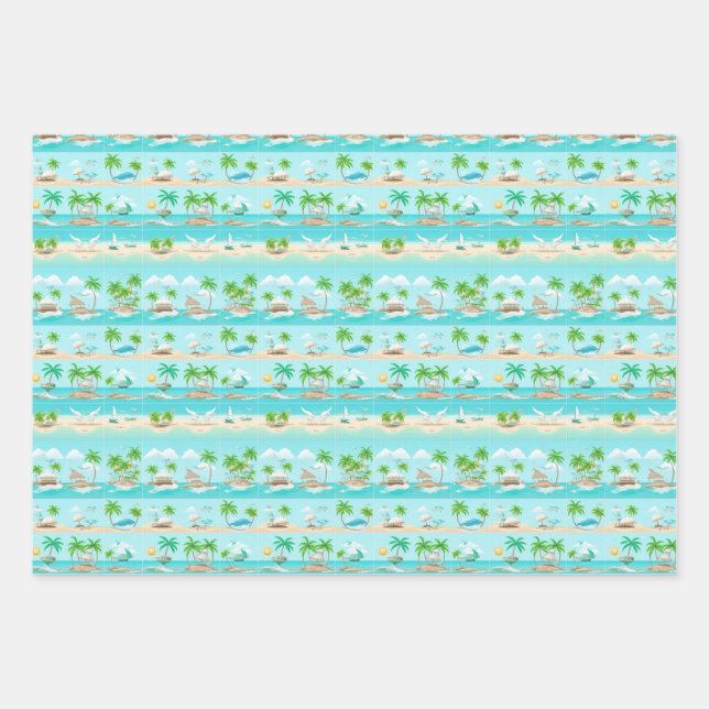 In den Tropen Geschenkpapier Set (Vorderseite)