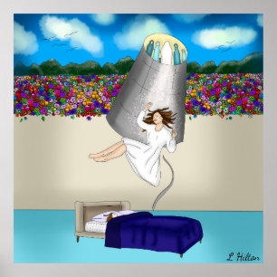 In den Tunnel fahren   NDE Experience Art Poster