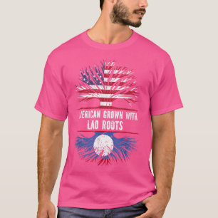 In den USA angebaut mit laotischen Wurzeln USA-Fla T-Shirt
