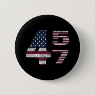 In den USA hergestellte Trump-Ware Flagge Trump 45 Button