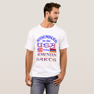In den USA unter Verwendung armenischer Teile Männ T-Shirt