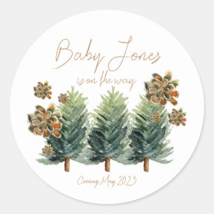 In den Wald   Baby Shower MultiUse Sticker
