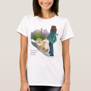 IN DEN WALD GEHE ICH - Chow Teeshirt, weiß T-Shirt