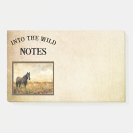 In den wilden Horse klebriger Post - Hinweise Post-it Klebezettel