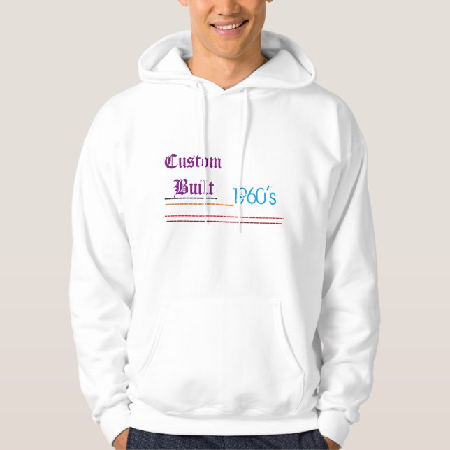 in der 60er-Spaß-Freundesfamilie nach Maß gebaut Hoodie (Vorderseite)