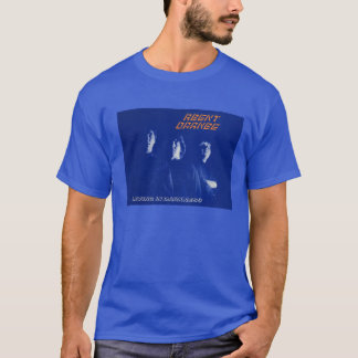 In der Agent-orange "lebend Dunkelheit" PunkT - T-Shirt