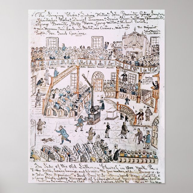 In der alten Lutherischen Kirche, Landkreis von Yo Poster (Vorne)