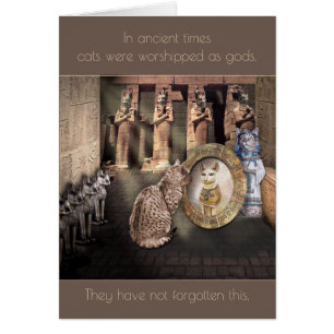 In der Antike wurden Katzen als Götter verehrt...