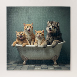 In der Badewanne lebende Tiere