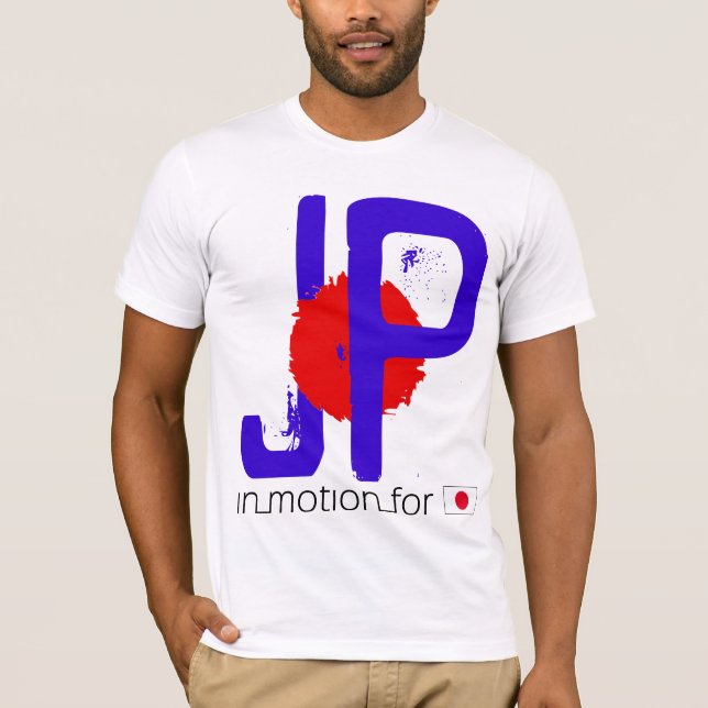 "In der Bewegung für Japan" T - Shirt (Vorderseite)