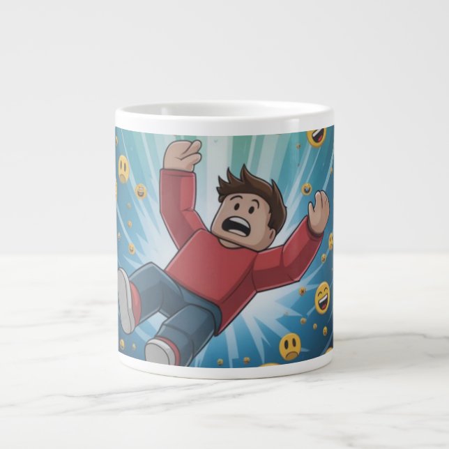 In der Blase fallen Jumbo-Tasse (Vorderseite)