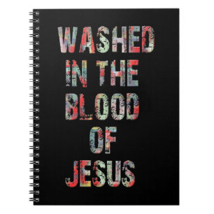 IN DER BLUT DES JESUS CHRISTT T-Shirts VERSCHMUTZT Notizblock