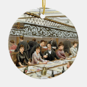 In der Bucht Abendessen-Zeit - ein Keramikornament