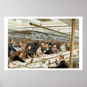 In der Bucht Abendessen-Zeit - ein Poster